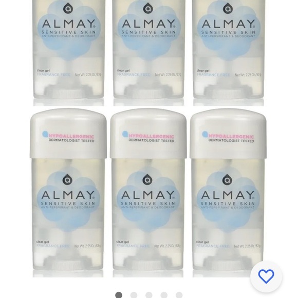 Almay Skincare Almay Sensitive Skin Antiperspirant And Deodorant Hypoallergenic Lot Of Six